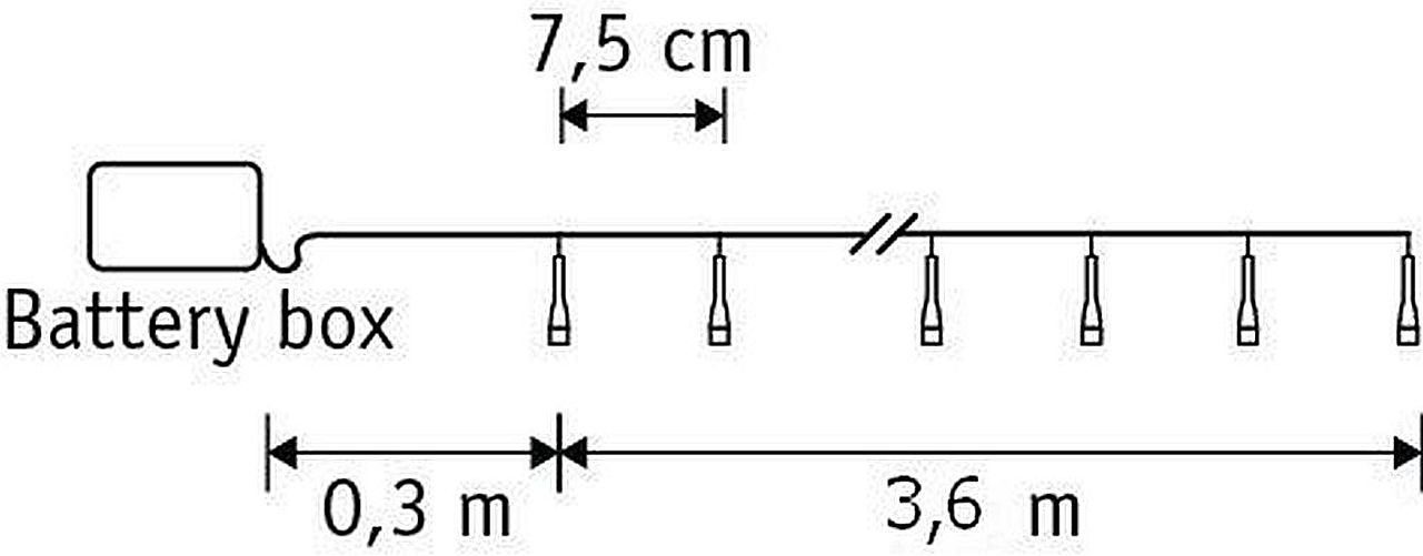 Luca Lighting LED-Lichterkette mit 48, 96 oder 192 LED warmweiss für aussen günstig online kaufen