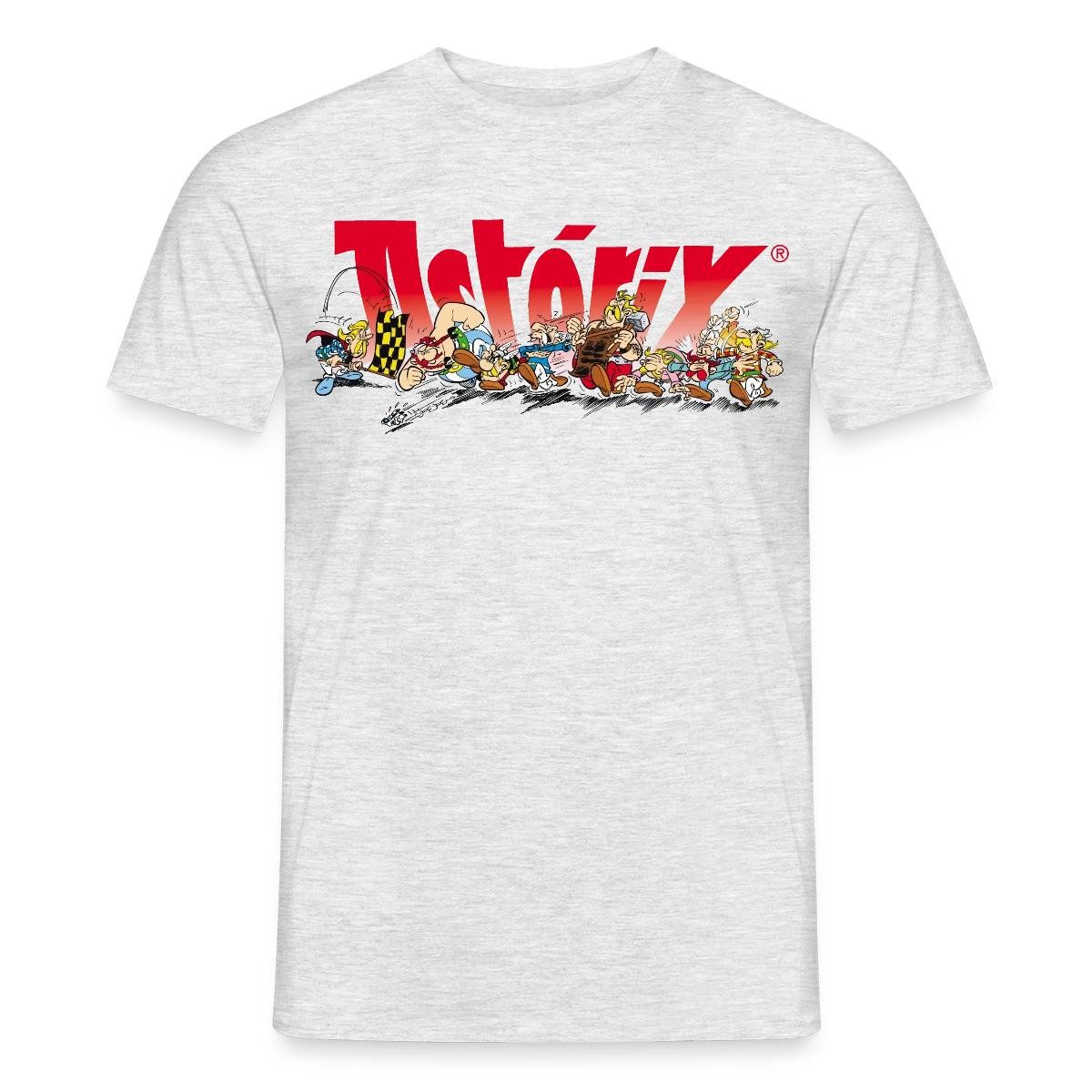 Spreadshirt T-Shirt Asterix & Obelix - Rennen Logo Dorfbewohner Männer T-Shirt (1-tlg)
