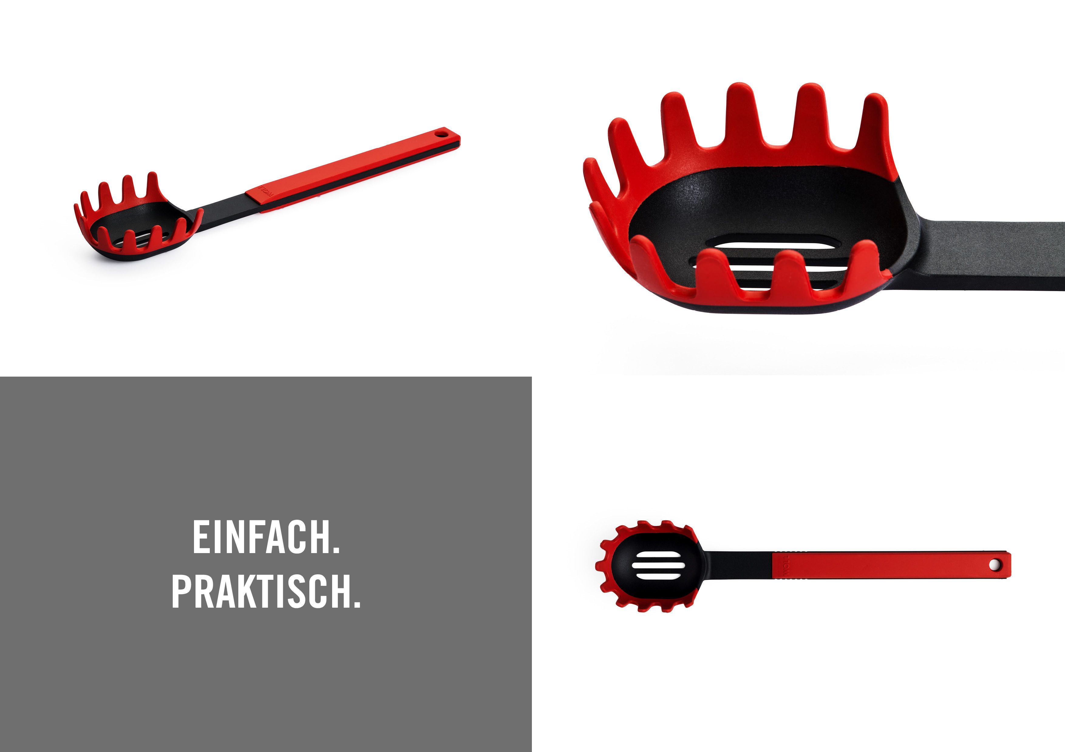 WOLL Nudellöffel Cook it, aus hochwertigem Kunststoff und Silikon