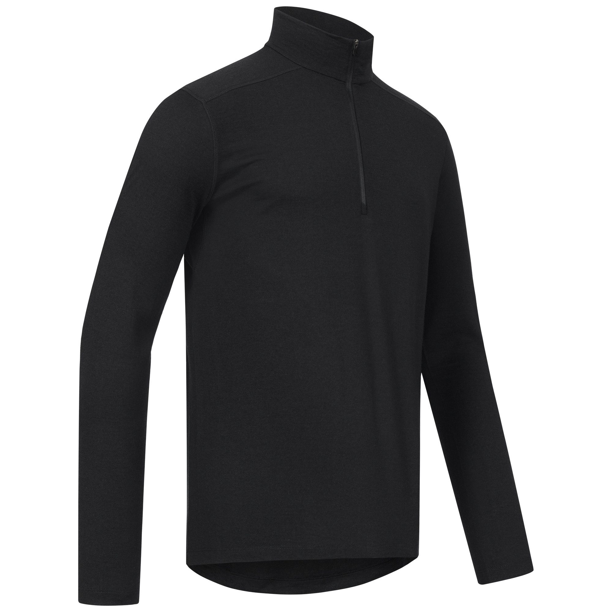 Alpenwert Funktionsshirt Herren Zip-Pullover aus 100% Merinowolle – atmungs günstig online kaufen