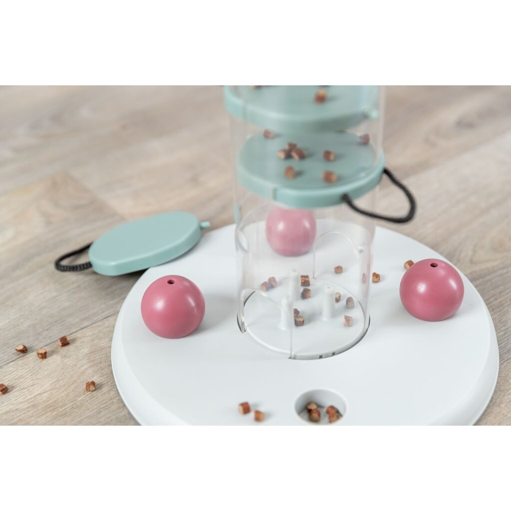 TRIXIE Tier-Intelligenzspielzeug Gambling Tower - diverse - ø 25 × 27 cm, Kunststoff