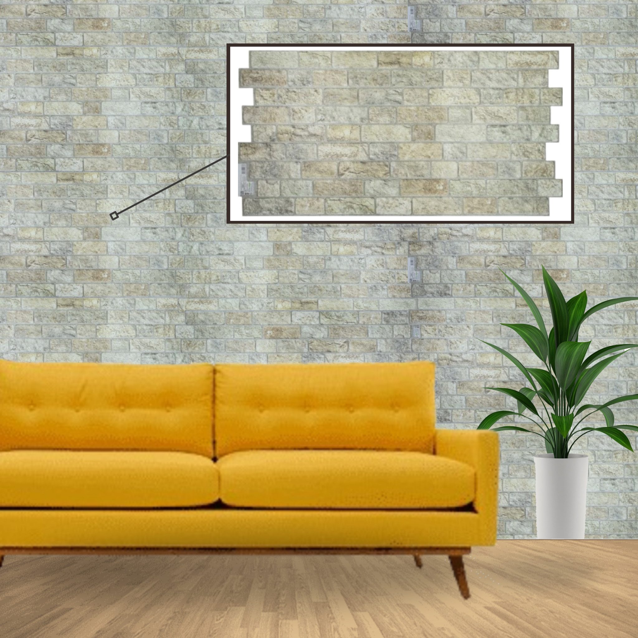 STM Company 3D Wandpaneel 3D-Wandpaneele PVC, Stein Optik, 1-20 Platten - 0.5-10 m², (1-tlg) Für Wohnzimmer, Küche & Bad, Einfache DIY-Montage