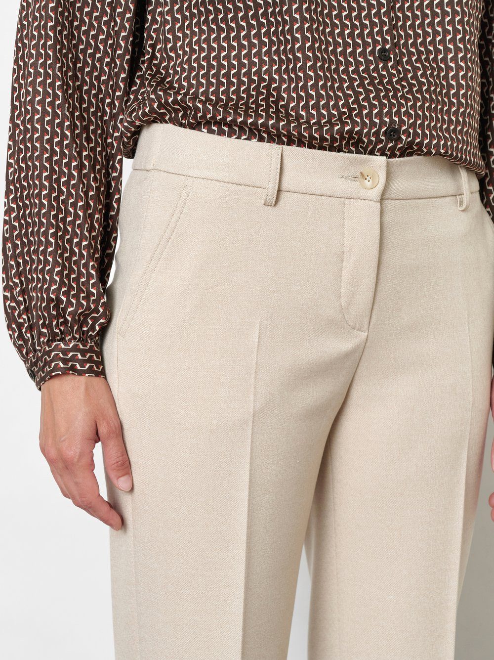 TONI Stoffhose Jenny Wide Leg mit Bügelfalten und Stretch