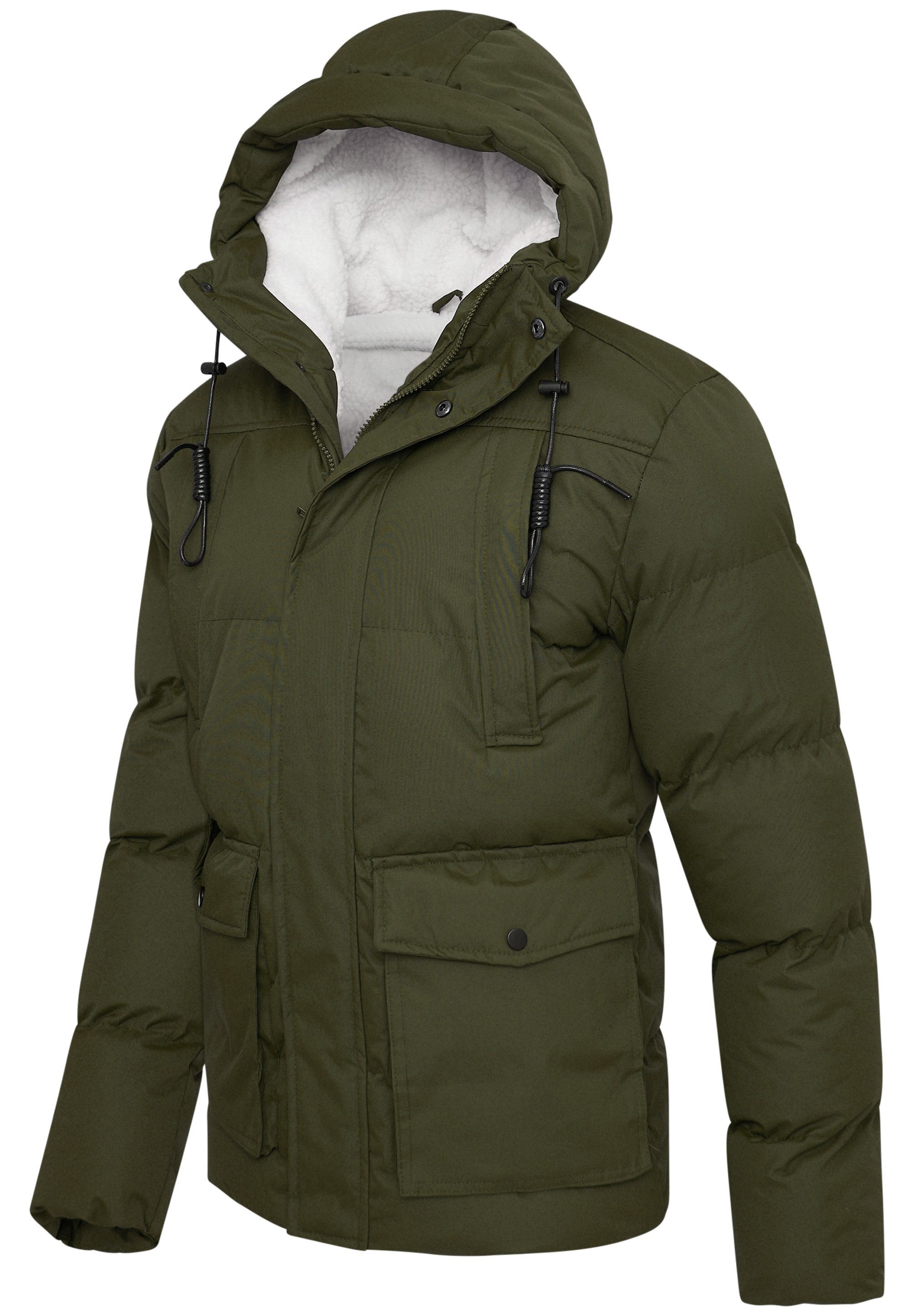 SOULSTAR Winterjacke S2SINTRA Herren warme Steppjacke mit Kapuze Pufferjacke Outdoor-Jacke