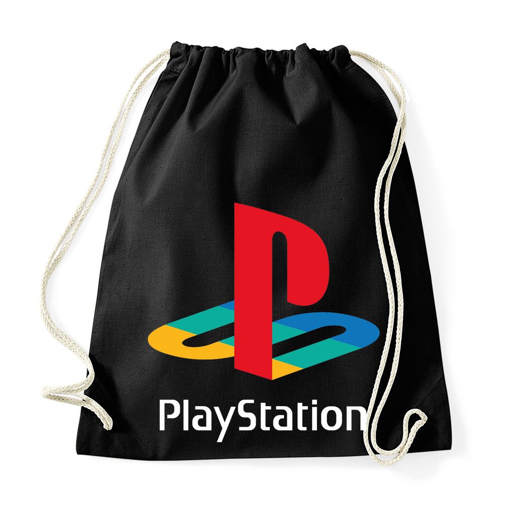 Blondie & Brownie Turnbeutel PlayStation Retro Gaming Logo Print Turnbeutel Design (Einzelstück, Einzelartikel), PlayStation Retro Gaming beutel