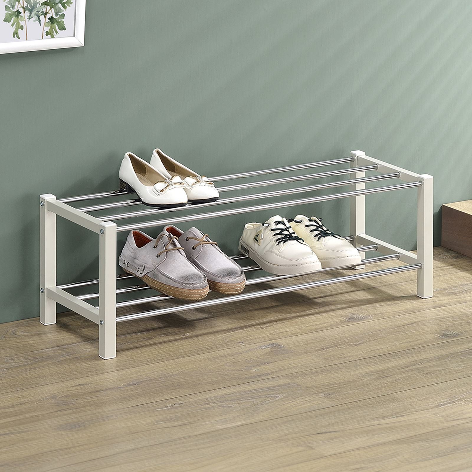 IDIMEX Schuhregal DUBLIN, Schuhständer mit 2 Ablagen, 90cm breit Schuhaufbe günstig online kaufen