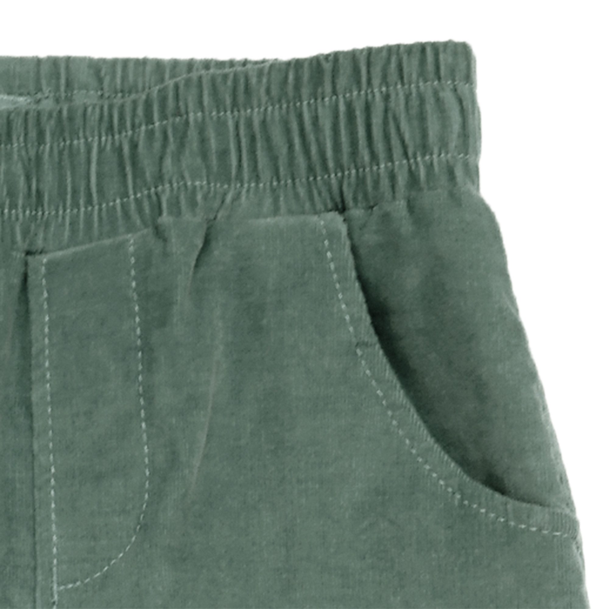 MAXIMO Cordhose Stretch-Cord, Gummizug am Bund und Beinabschlüssen, Seitentaschen