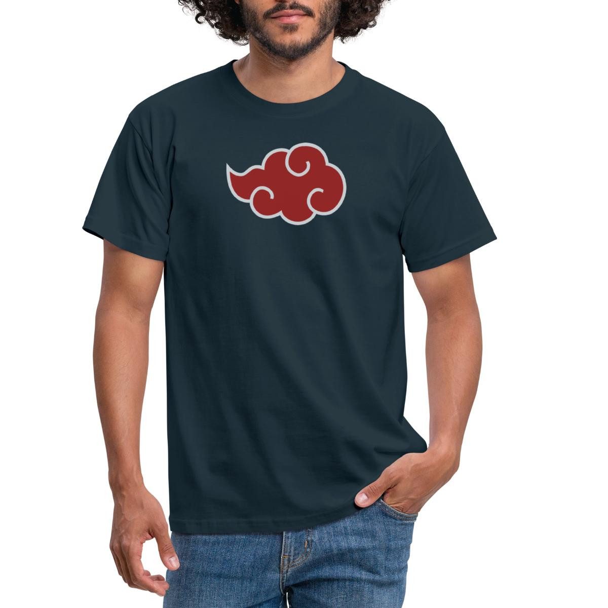 Spreadshirt T-Shirt Naruto Shippuden Akatsuki-Wolke Männer günstig online kaufen