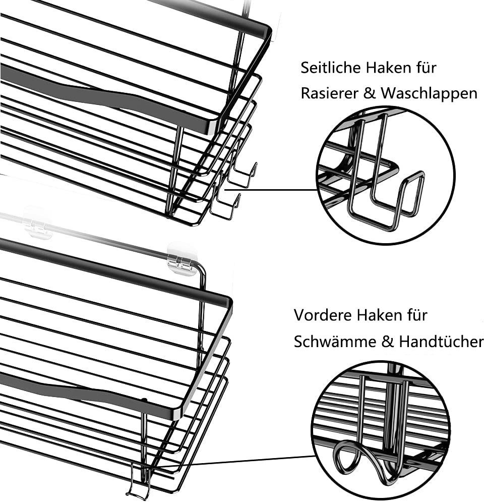 Refined Living Duschregal Duschablage ohne Bohren,Edelstahl Duschablage mit günstig online kaufen