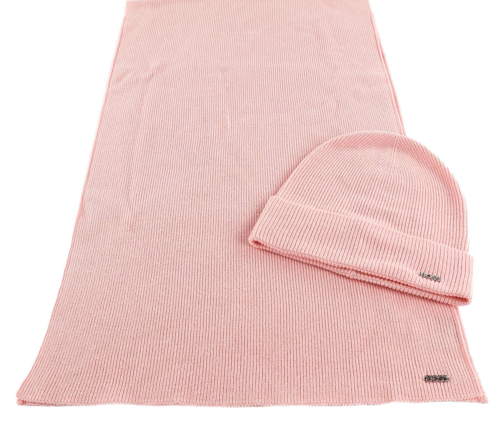 BOSS Strickmütze Livi Set (Set, 2-St) günstig online kaufen