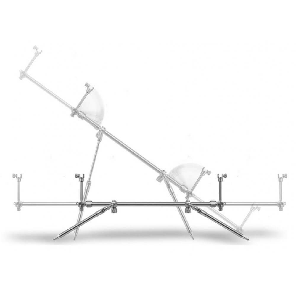 Solar Tackle Rutenhalter Solar P1 Universal Rod Pod, (Swinger, Bars, Ruten, Rollen und Bissanzeiger nicht im Lieferumfang)