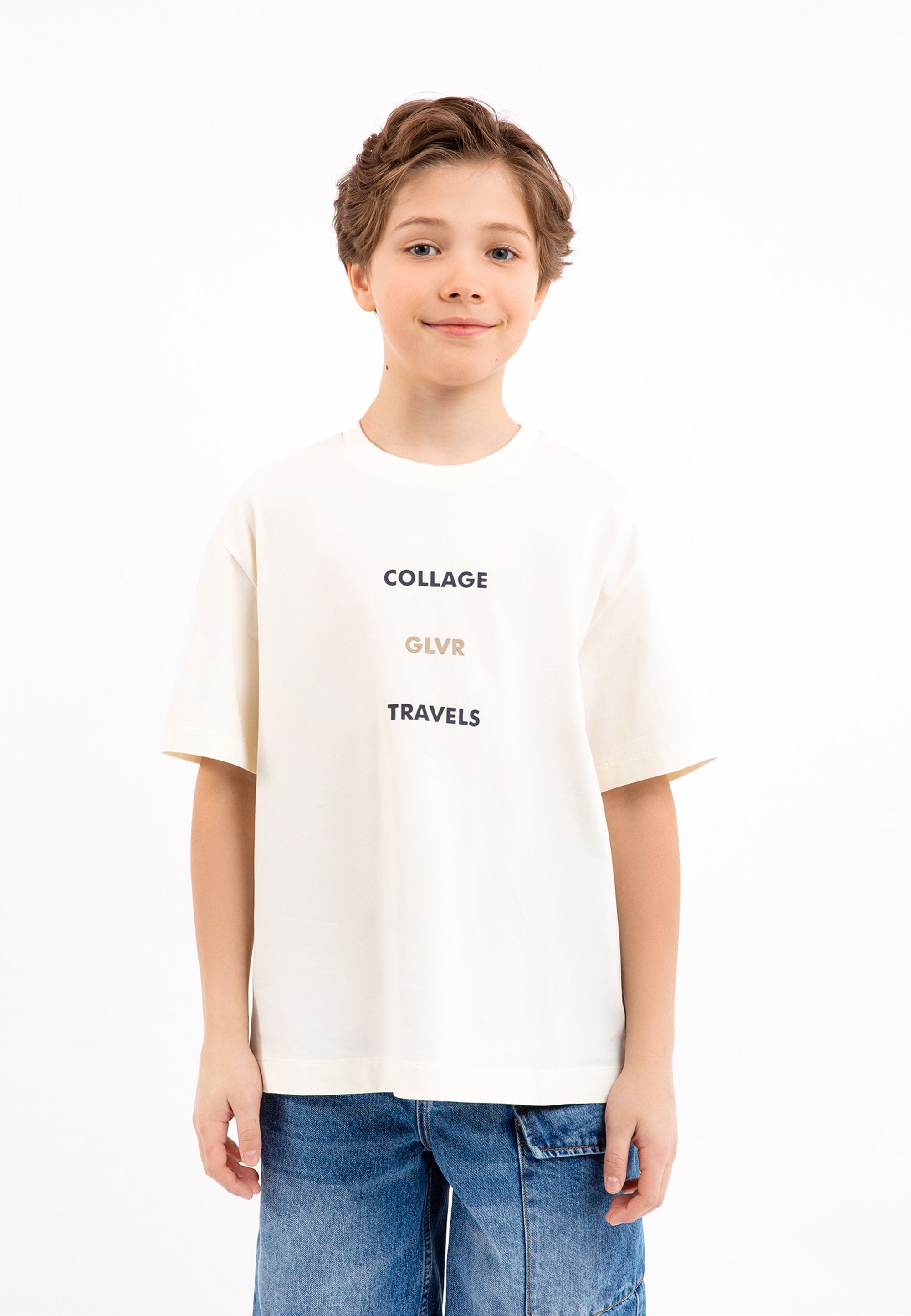 Gulliver T-Shirt mit coolen Schriftprints, Tolles Basic für sommerliche  Casual-Outfits | T-Shirts