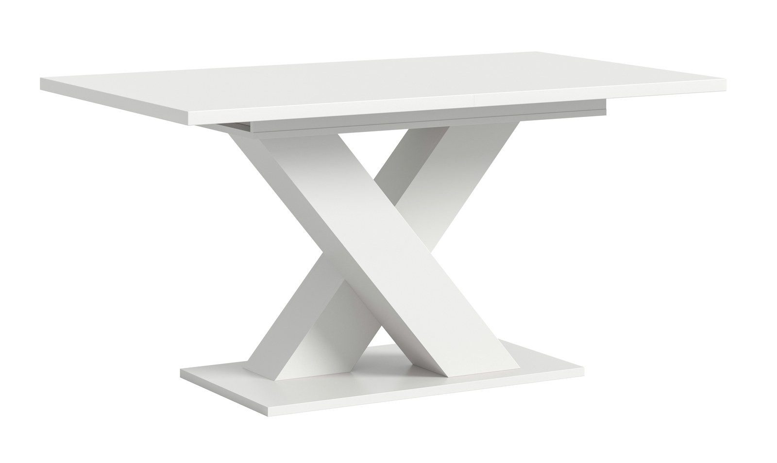 Aileenstore Esstisch OSLO, 150 cm Breite, Weiß, 2-teilig