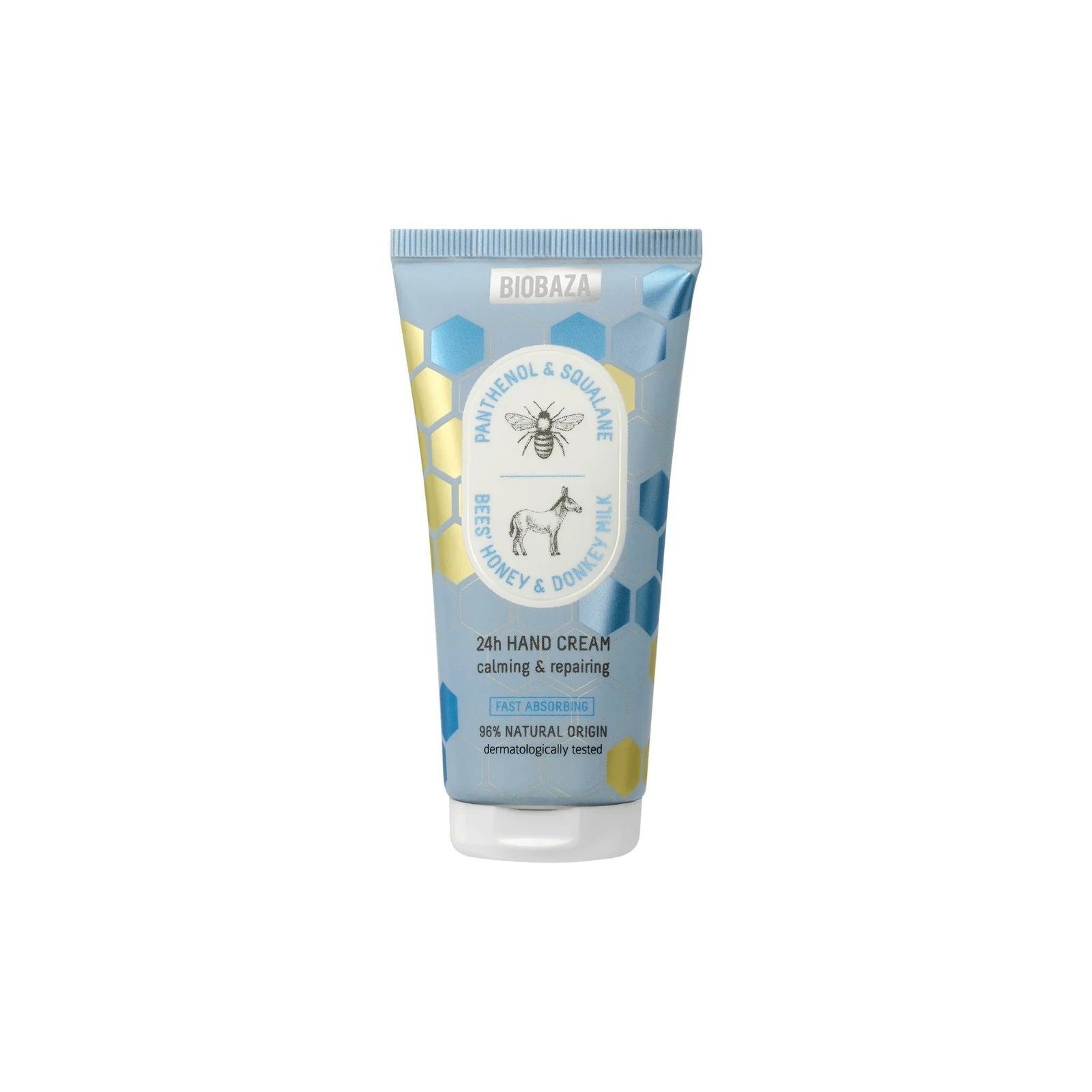 Biobaza Handcreme Biobaza, Bienenhonig und Eselsmilch, reparierende Handcreme, 50 ml