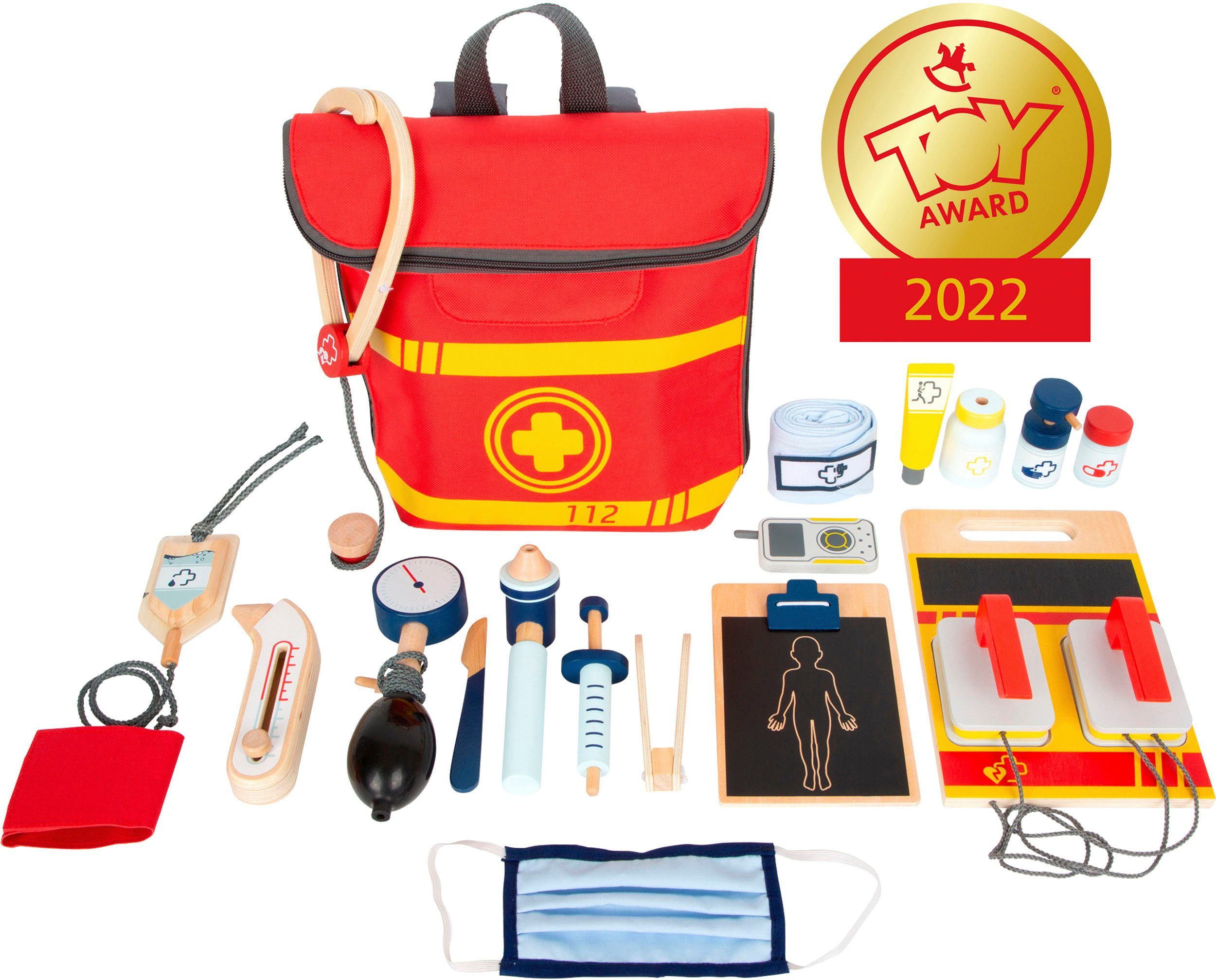 Small Foot Spielzeug-Arztkoffer Notarztrucksack