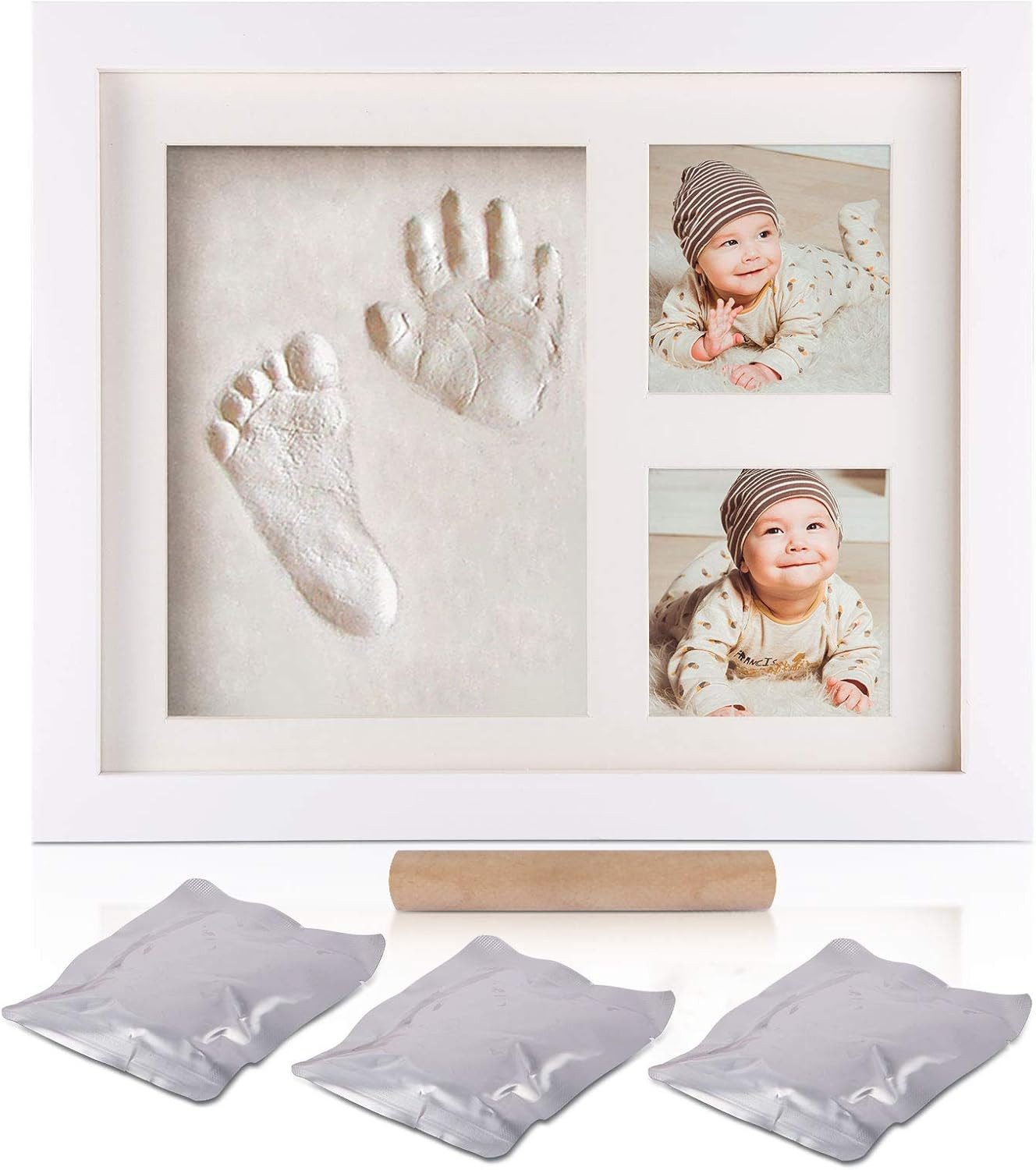 SinLaw Bilderrahmen Holzfotorahmen, Babyhand- und Fußabdrücke, günstig online kaufen