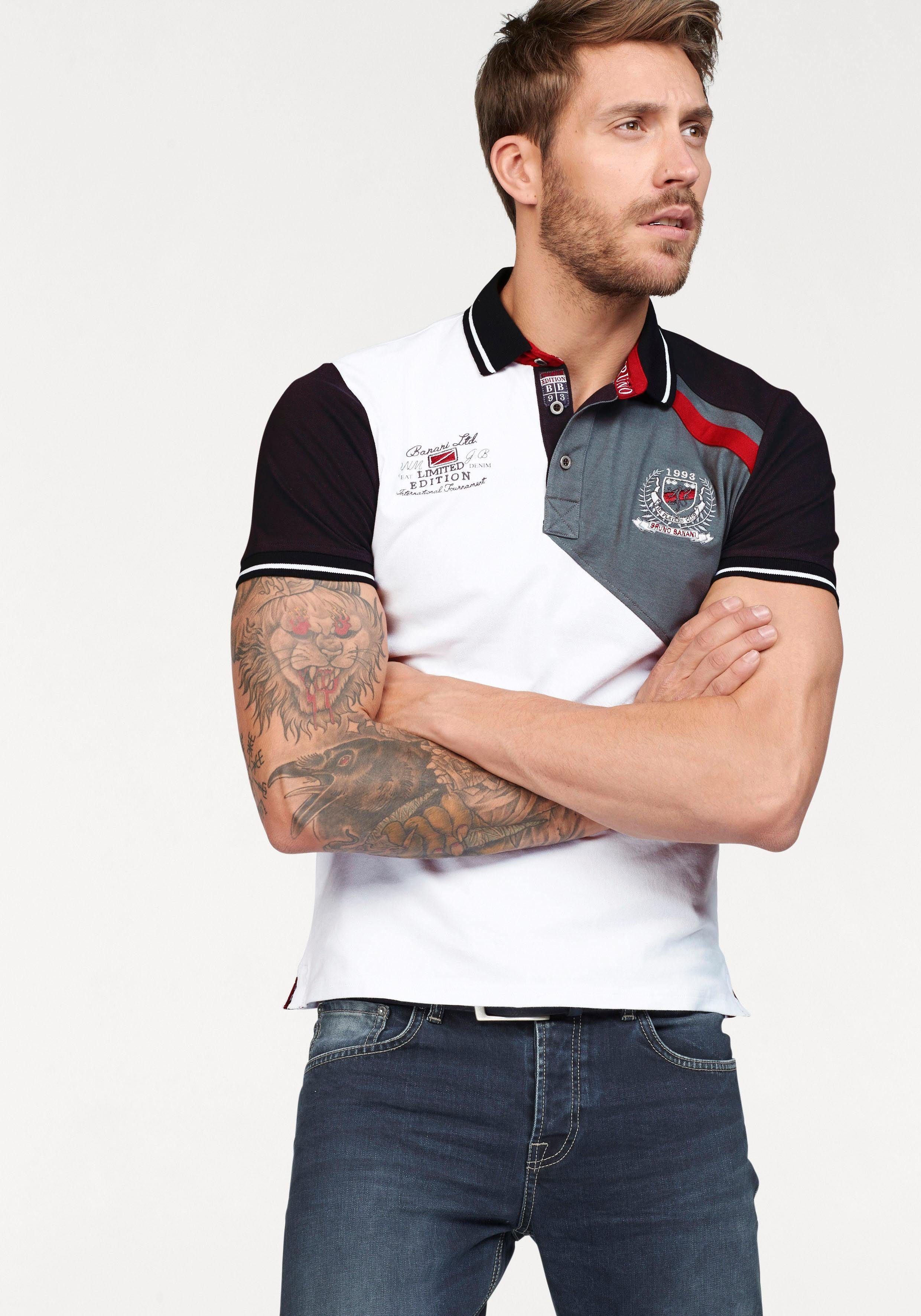 Bruno Banani Poloshirt Kurzarm, körpernahe Passform, günstig online kaufen