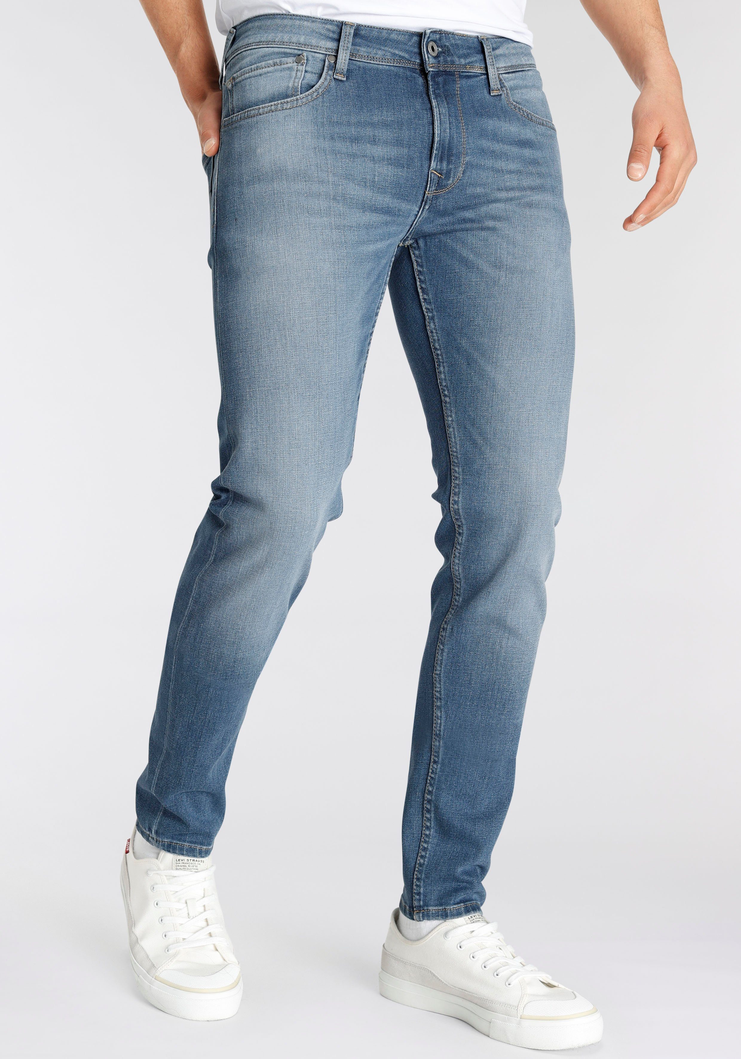 medium Skinny-fit-Jeans Jeans Pepe Finsbury blue