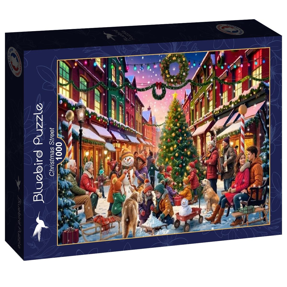 Bluebird Puzzle Puzzle Weihnachtsstraße, Puzzleteile günstig online kaufen