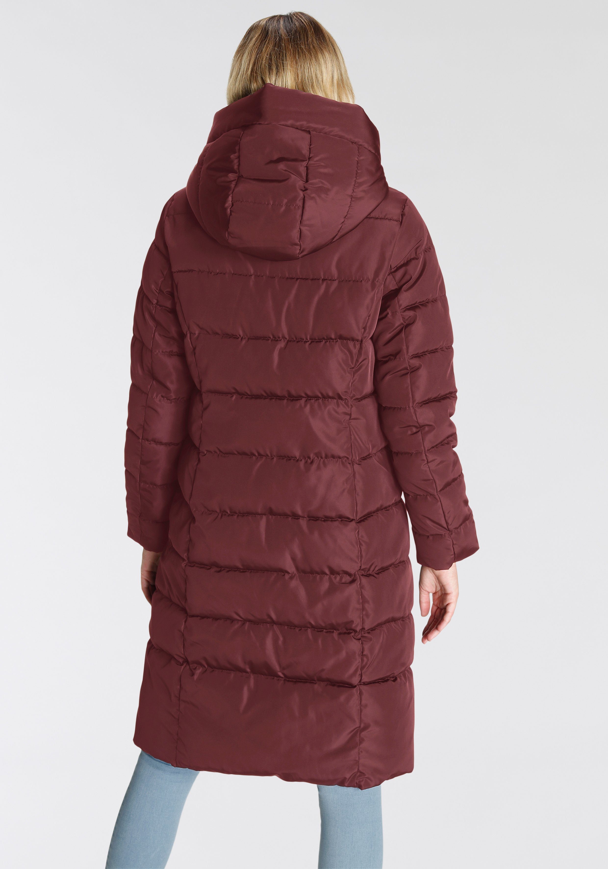 ONLY Steppmantel ONLTINA – Puffermantel mit Premium-Füllung und verdecktem Zipper regular fit, casual, Steppware, Kunstfaser, hochschließend