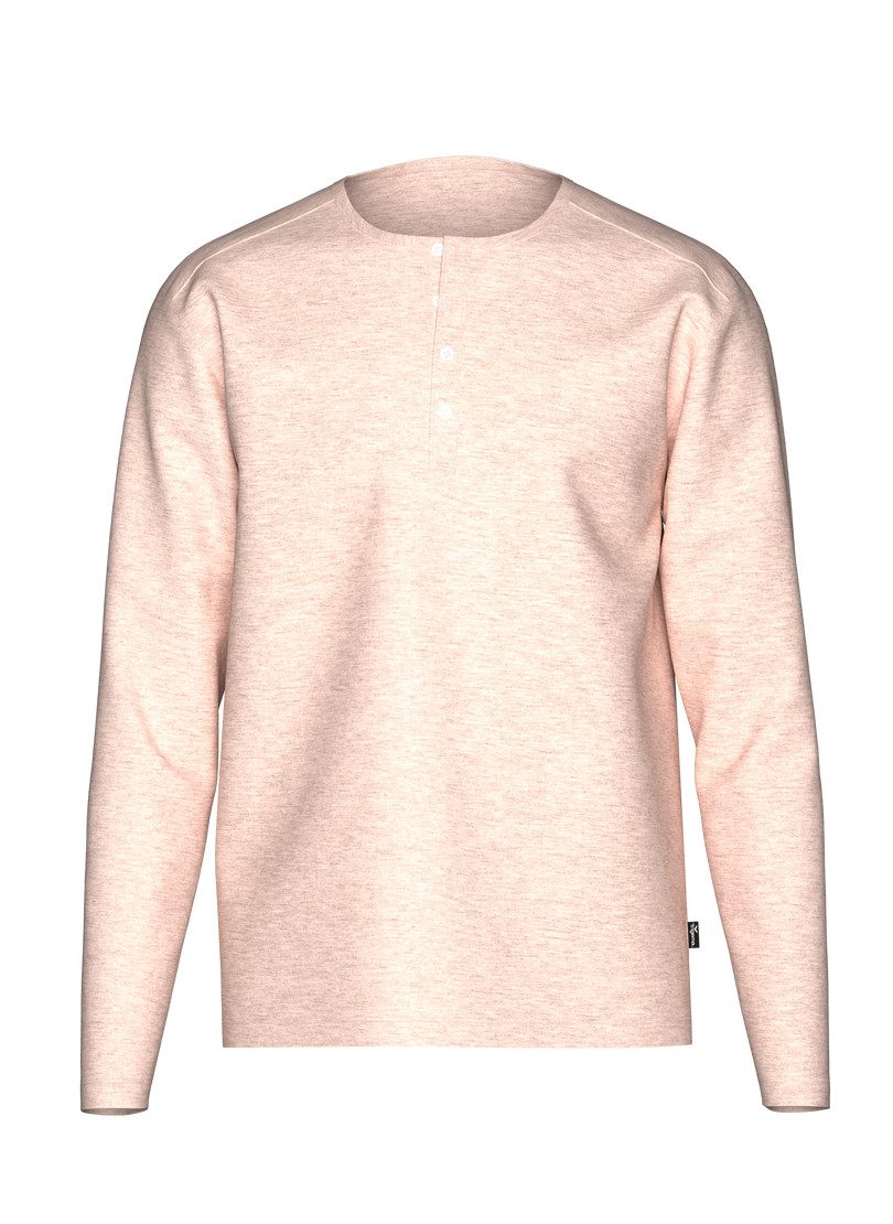 Trigema Longsleeve TRIGEMA Langarmshirt mit Knopfleiste günstig online kaufen