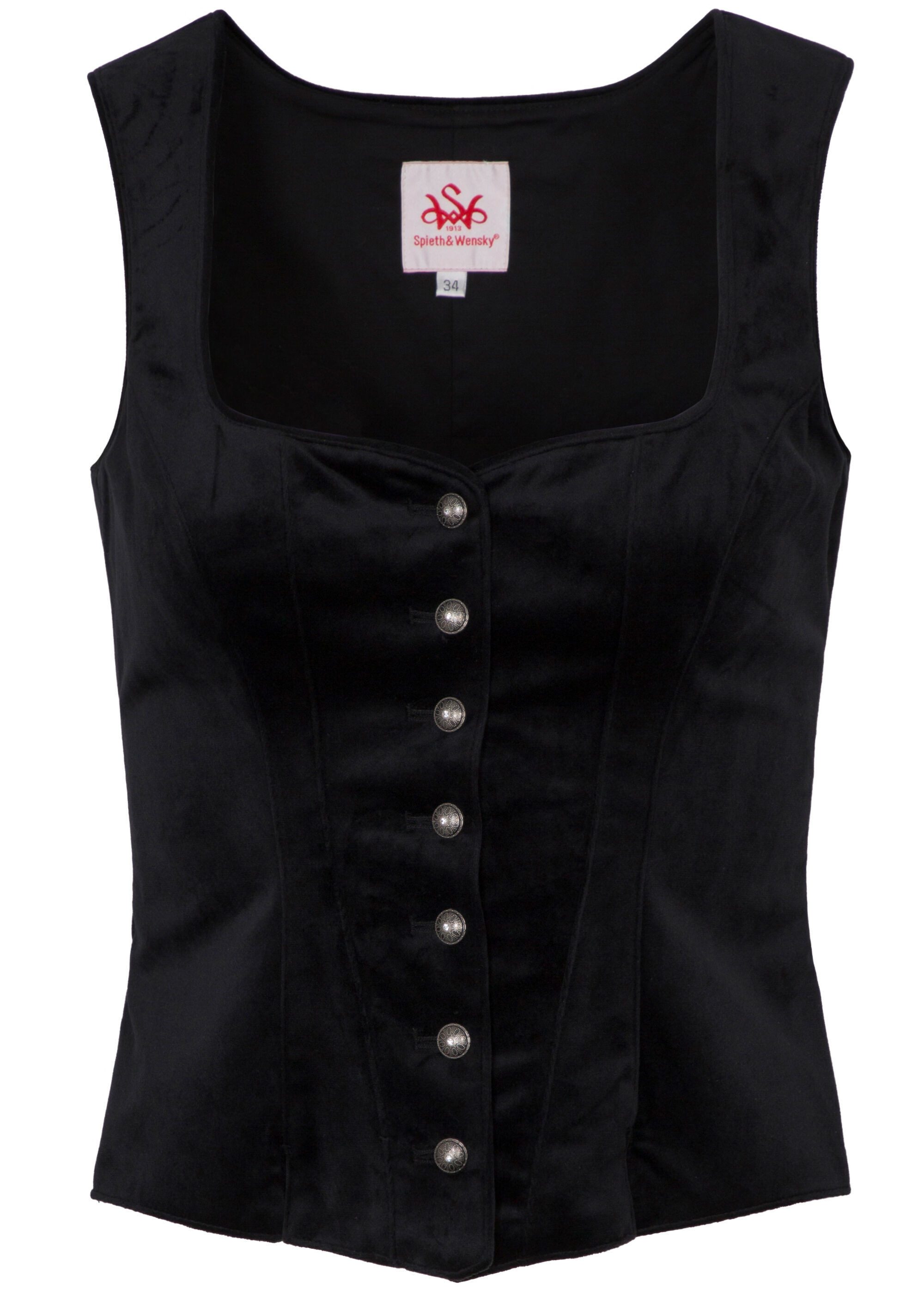 Spieth & Wensky Trachtenbluse Fliss mit bemusterten Knöpfen günstig online kaufen