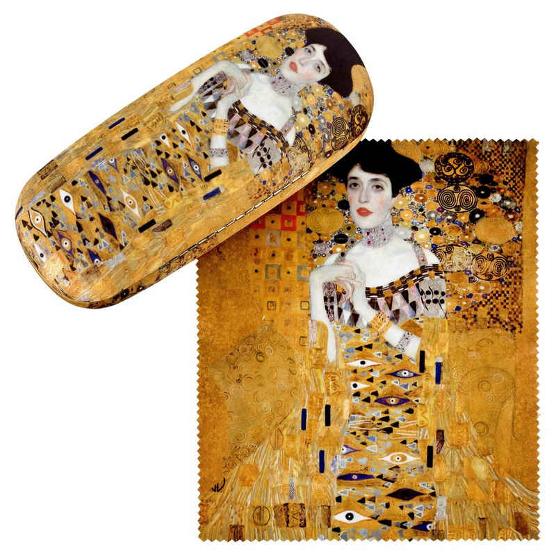von Lilienfeld Brillenetui Brillenetui Gustav Klimt Adele Kunst Brillenbox, stabiles mit Mikrofaser bezogenes Hardcase