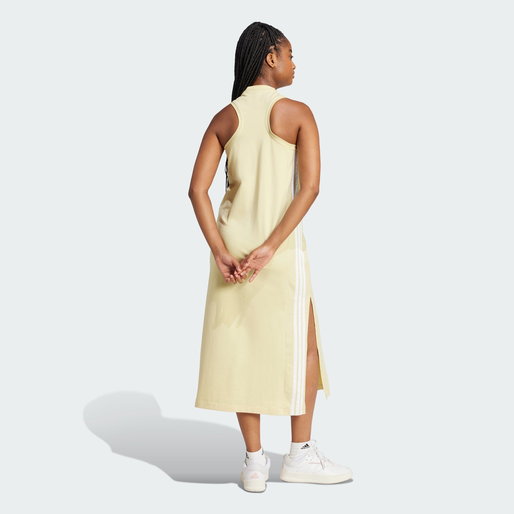 adidas Sportswear Maxikleid ESSENTIALS 3-STREIFEN LONG günstig online kaufen
