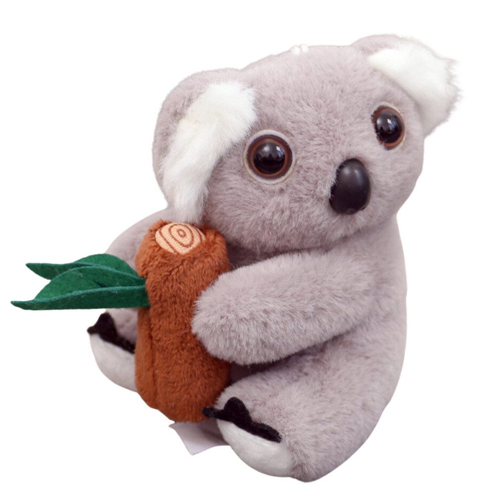 LEAN TOYS Schlüsselanhänger Taschenanhänger Kuscheltieranhänger Plüschfigur (Spar-Set, 1-tlg., 12 x 8 x 8 cm weich), weicher Plüsch, goldfarbener Karabiner, nur 50 g