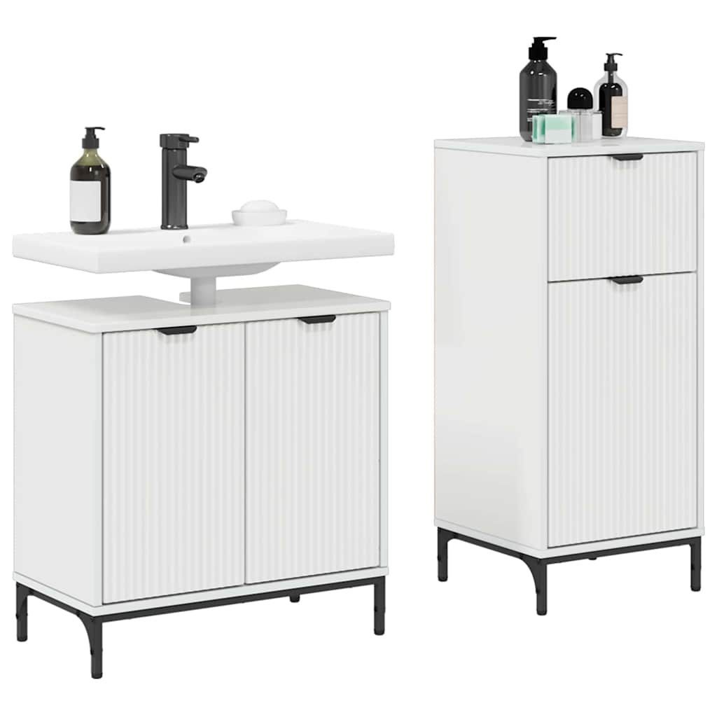 vidaXL Badezimmer-Set Badezimmermöbel Set 2 pcs günstig online kaufen