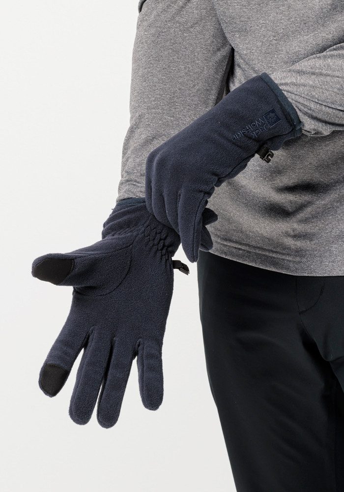 REAL Wolfskin STUFF GLOVE night-blue Jack Fleecehandschuhe