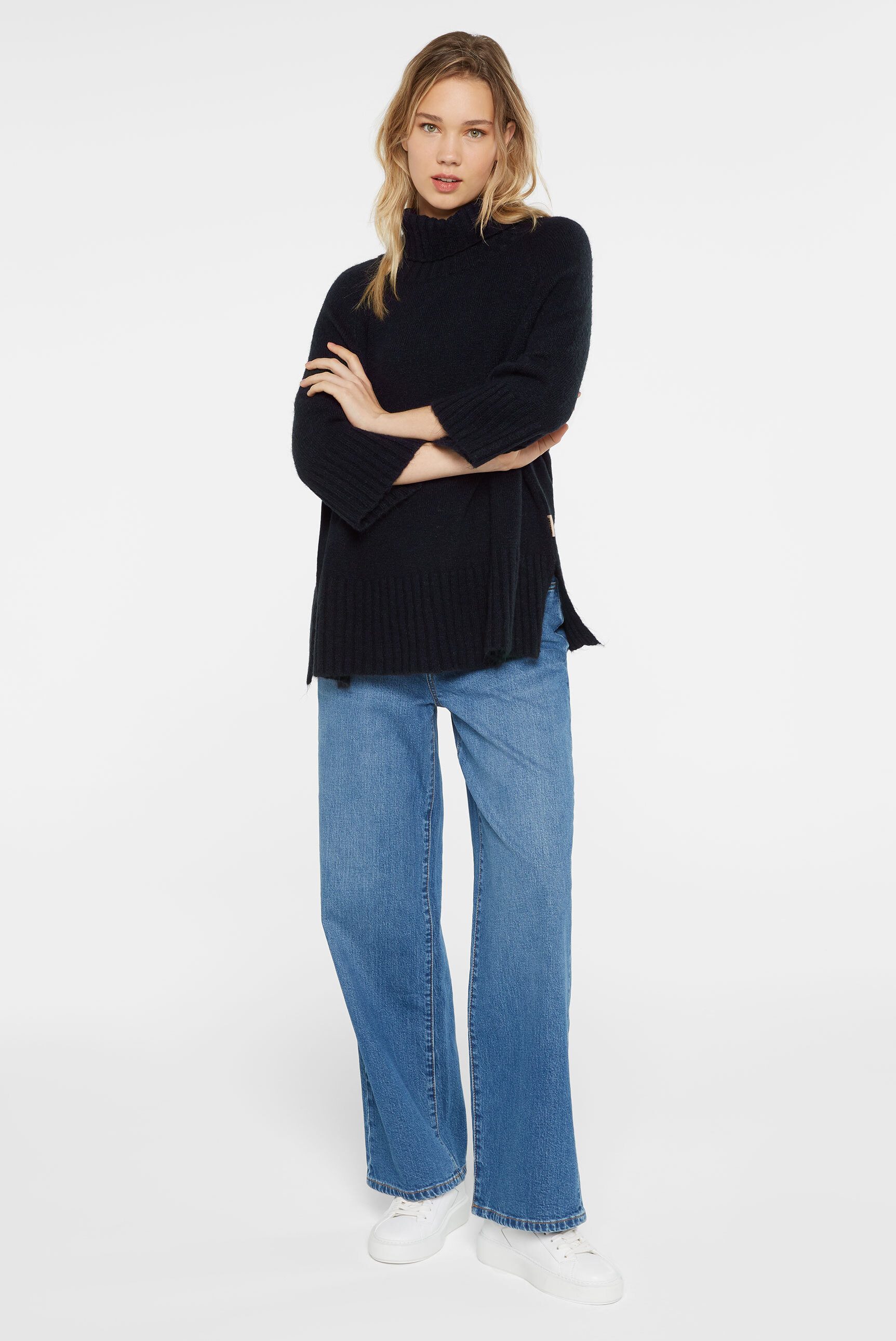 SENSES.THE LABEL Rollkragenpullover aus Feinstrick