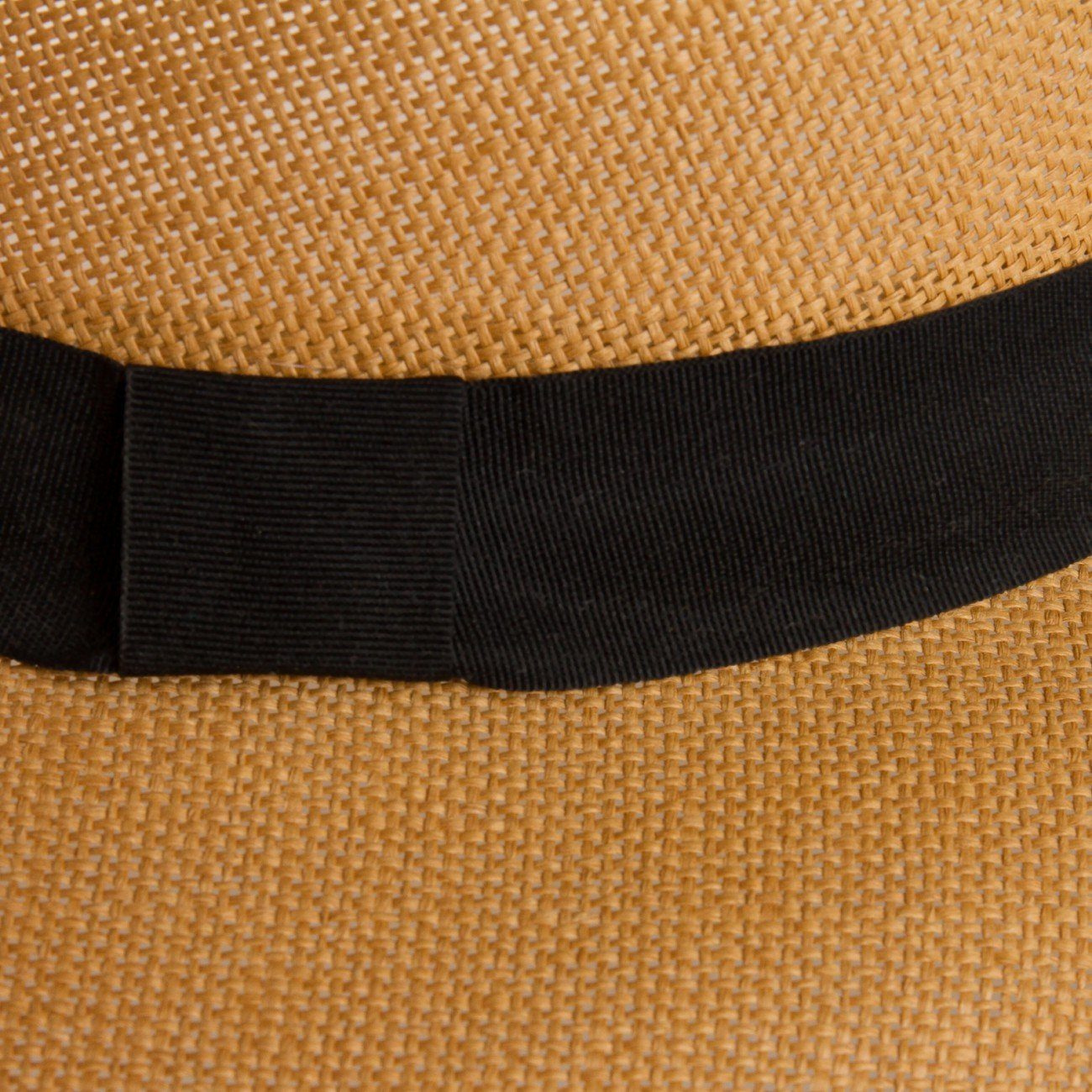 Caspar Strohhut HT010 klassischer Herren Panama Hut mit breitem schwarzen Band – Bild 3 von 3