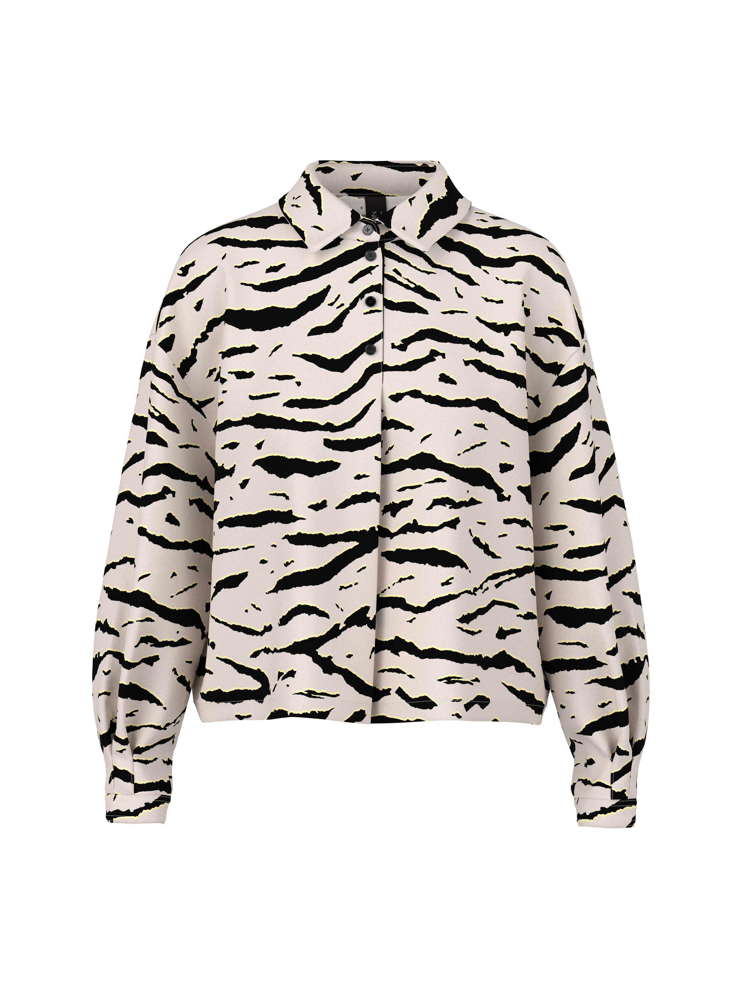 Langarmbluse Tiger Mania Premium Damenmode