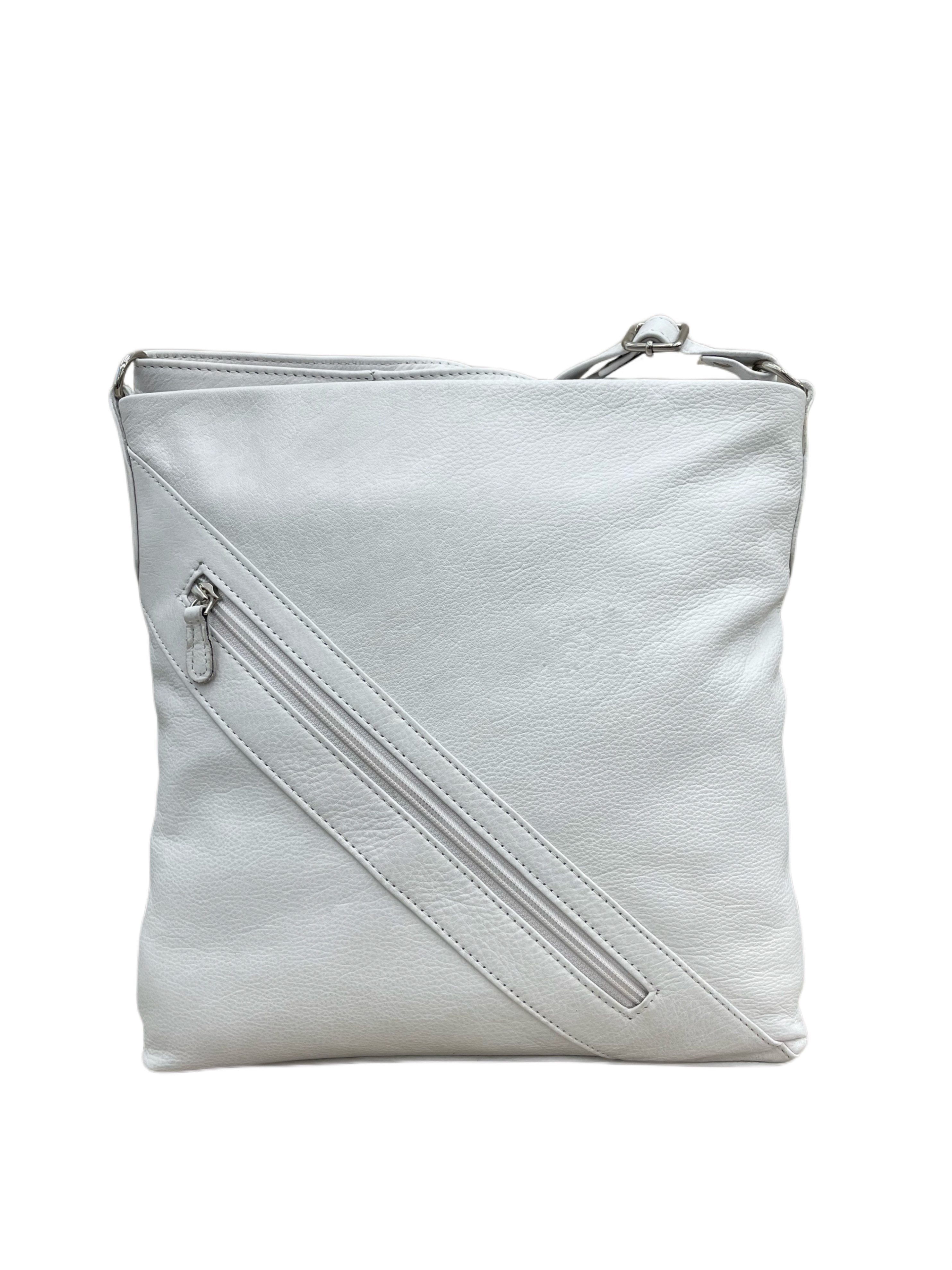 Cinino Handtasche C6065, Damen-Ledertasche C6065–Umhängetasche mit intelligenter Aufteilung