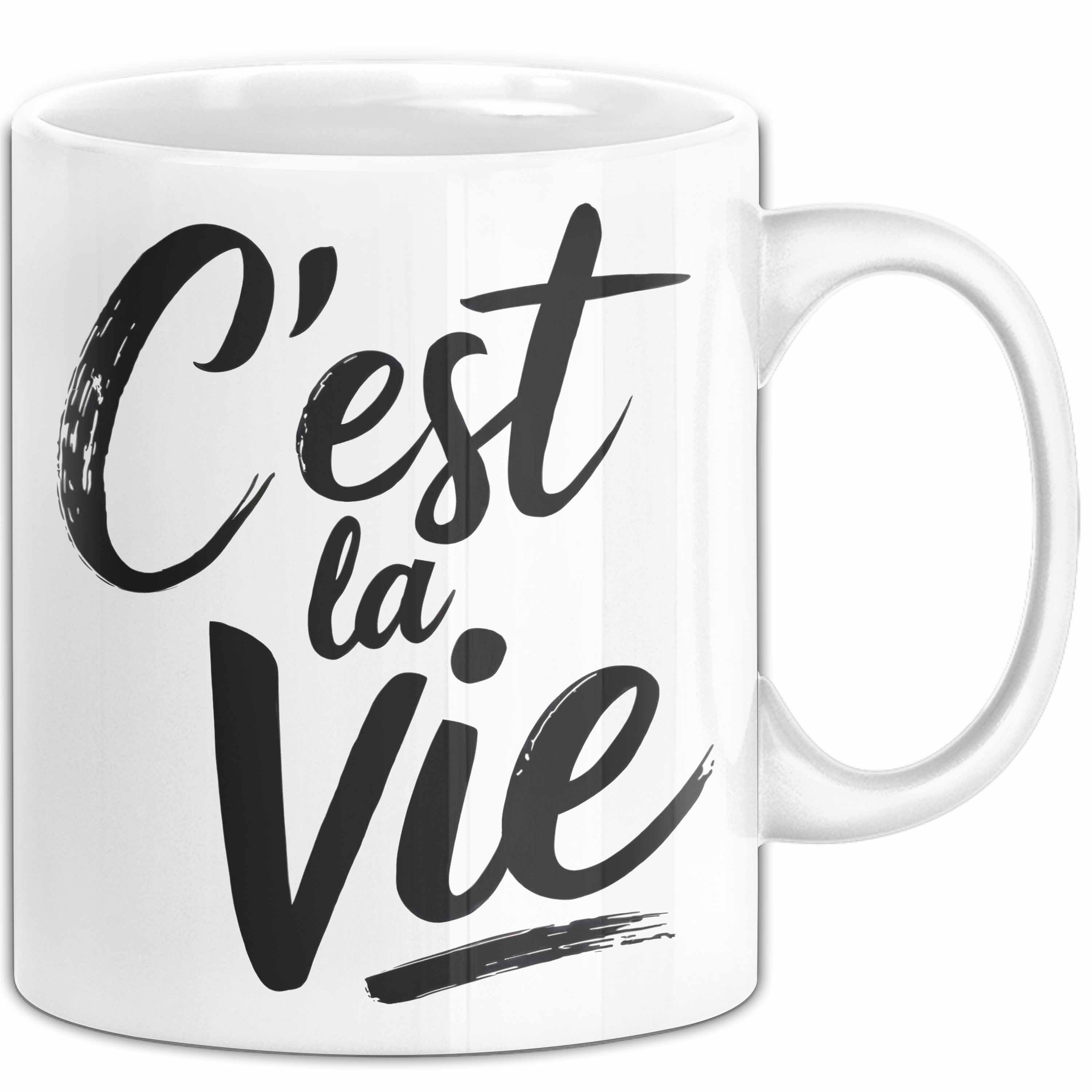 Trendation Tasse Frankreich Paris Französisch Tasse Geschenk Lustige Geschenkidee Spr