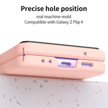 Wigento Handyhülle Für Samsung Galaxy Z Flip4 Handyhülle Etuis Case Cover Handy Tasche