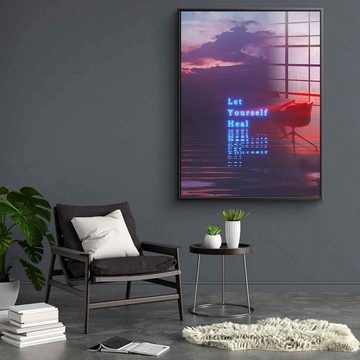 DOTCOMCANVAS® Acrylglasbild With Time - Acrylglas, Acrylglasbild With Time KI AI generiert digitale Kunst Wandbild