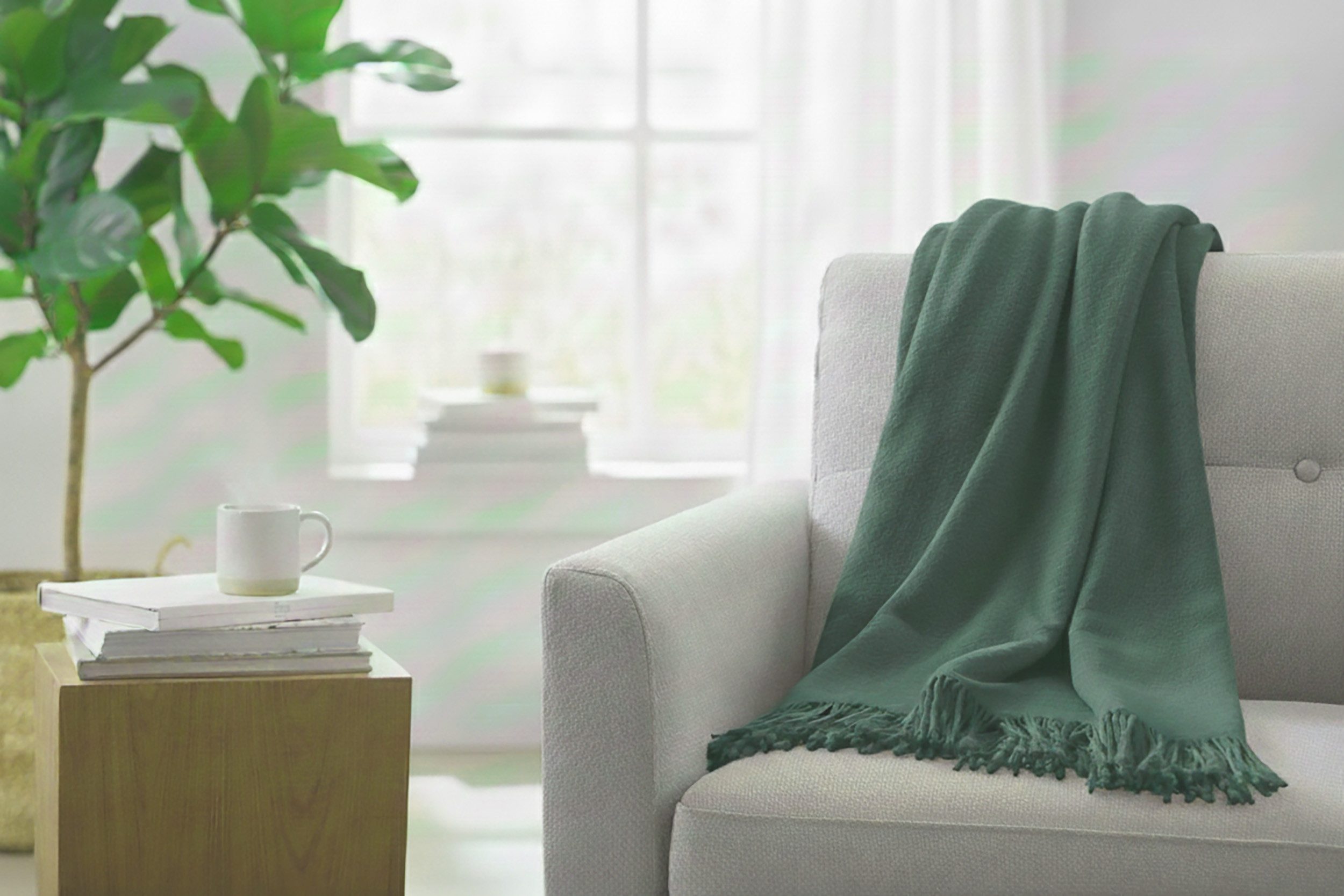 Wohndecke Kuschelige Wohndecke mit Fransen – 150x200 cm, Casa Colori günstig online kaufen