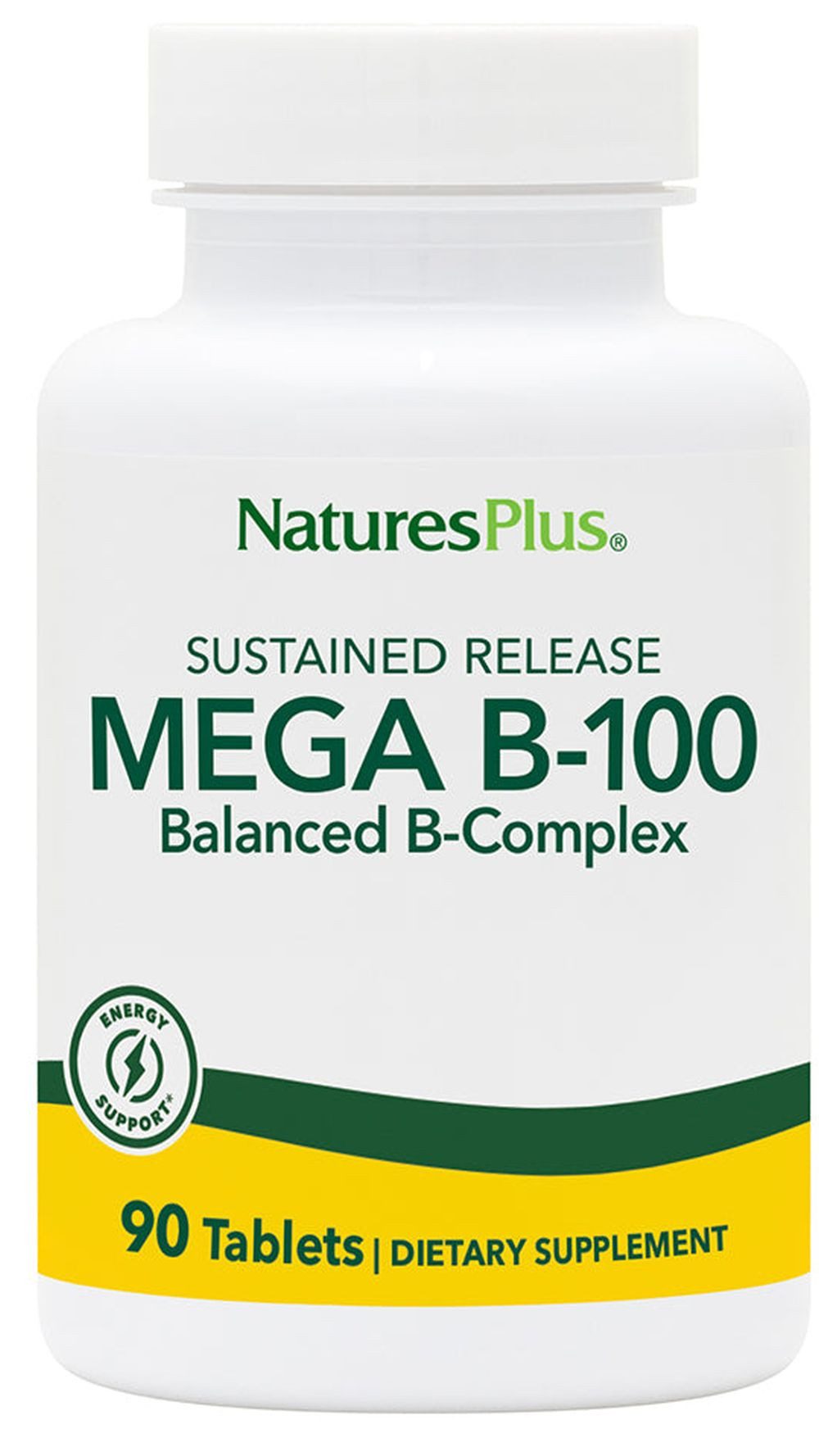Natures Plus Natures Plus MEGA B-100 Sustained Release - 90 Tabletten Tabletten