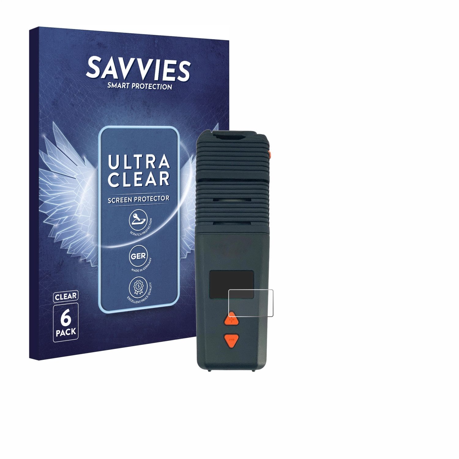 Savvies Displayschutzfolie Schutzfolie für Storz & Bickel Venty Vaporizer, 6 Stück, Displayschutz Schutz Folie Klar Transparent