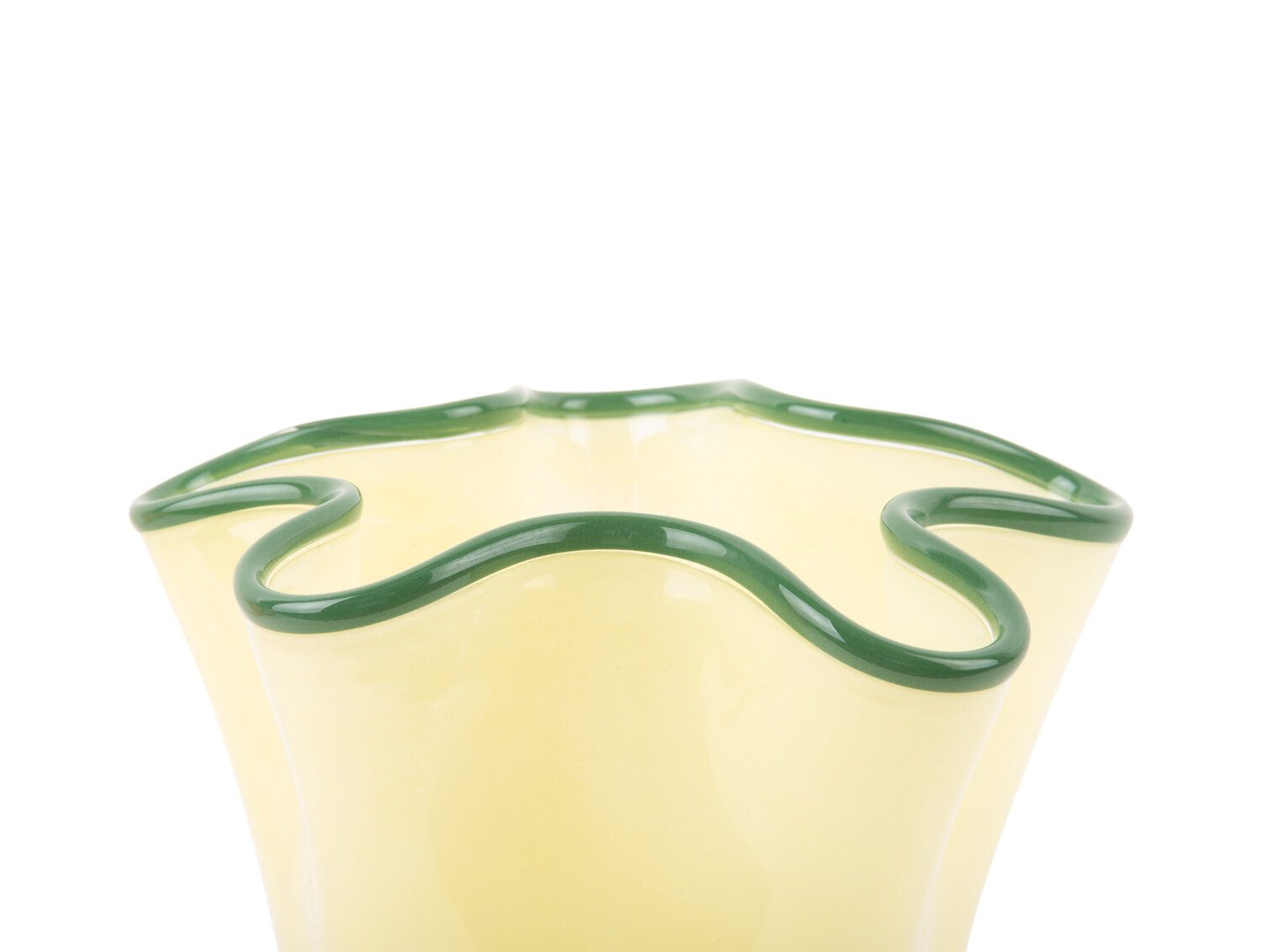 Present Time Dekovase Vase aus Glas RUFFLES, 31,5 cm (einzeln)