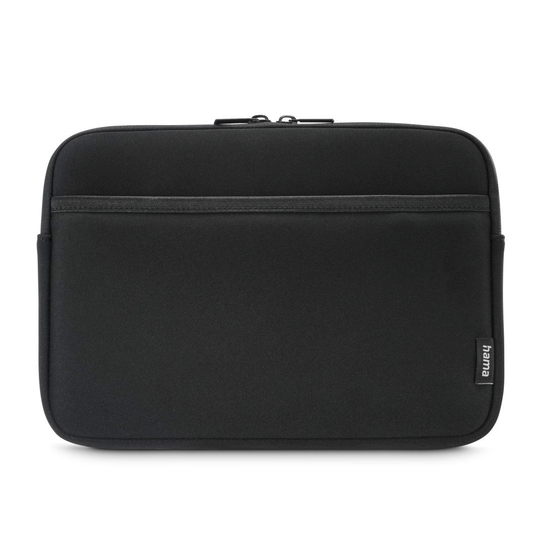 Hama Sleeve Tablet Sleeve Neopren 11 Zoll mit Reißverschluss Schwarz 27,9 cm (11 Zoll), Neopren, gepolstert, Reißverschluss, Vordertasche, Innenfutter