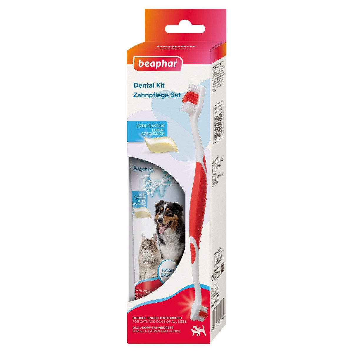 beaphar Tierzahnbürste Zahnpflege Set (Zahnpasta & Bürste)