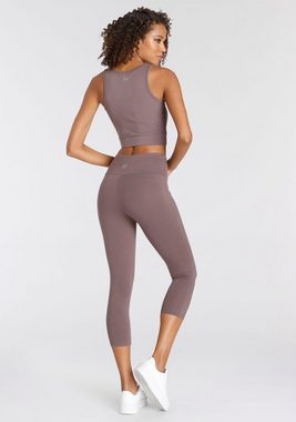 LASCANA ACTIVE Sporttop -Basic-Crop-Top mit breiten Trägern