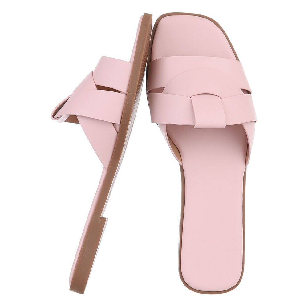 Ital-Design Stylische Slide-Sandalen mit Kreuzband für Damen Pantolette (91 günstig online kaufen