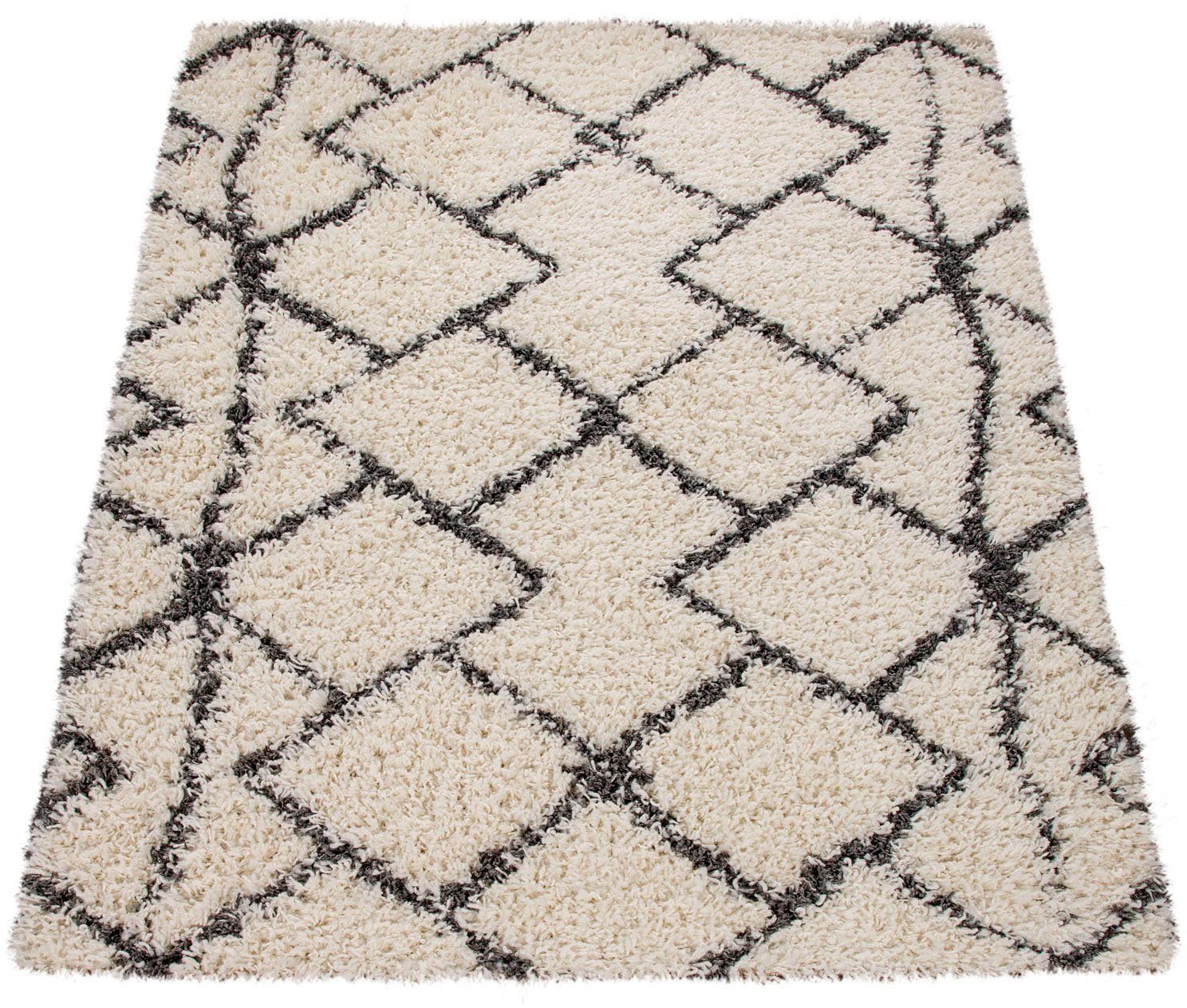Paco Home Hochflor-Teppich Kalmar 450, rechteckig, günstig online kaufen