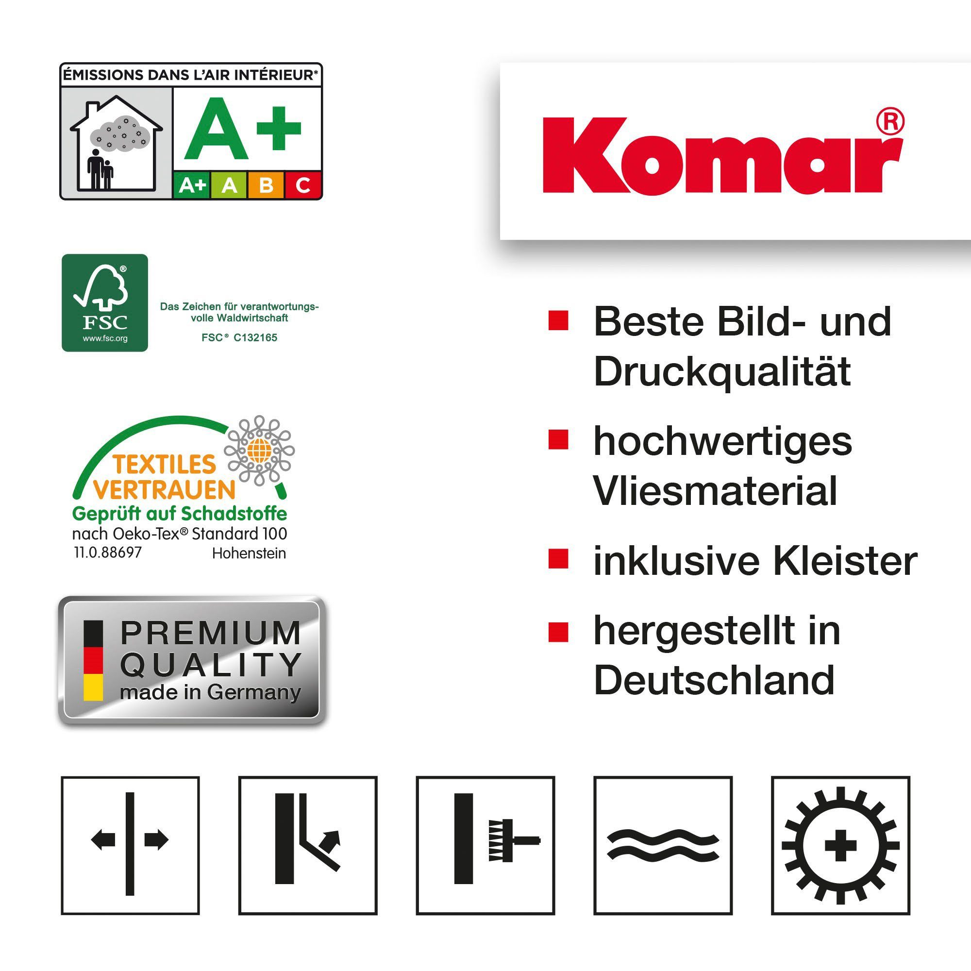 Komar Vliestapete Digitaldruck Vlies - Marmorelia - Größe 350 x 250 cm, glatt, bedruckt, (1 St), Wohnzimmer, Schlafzimmer