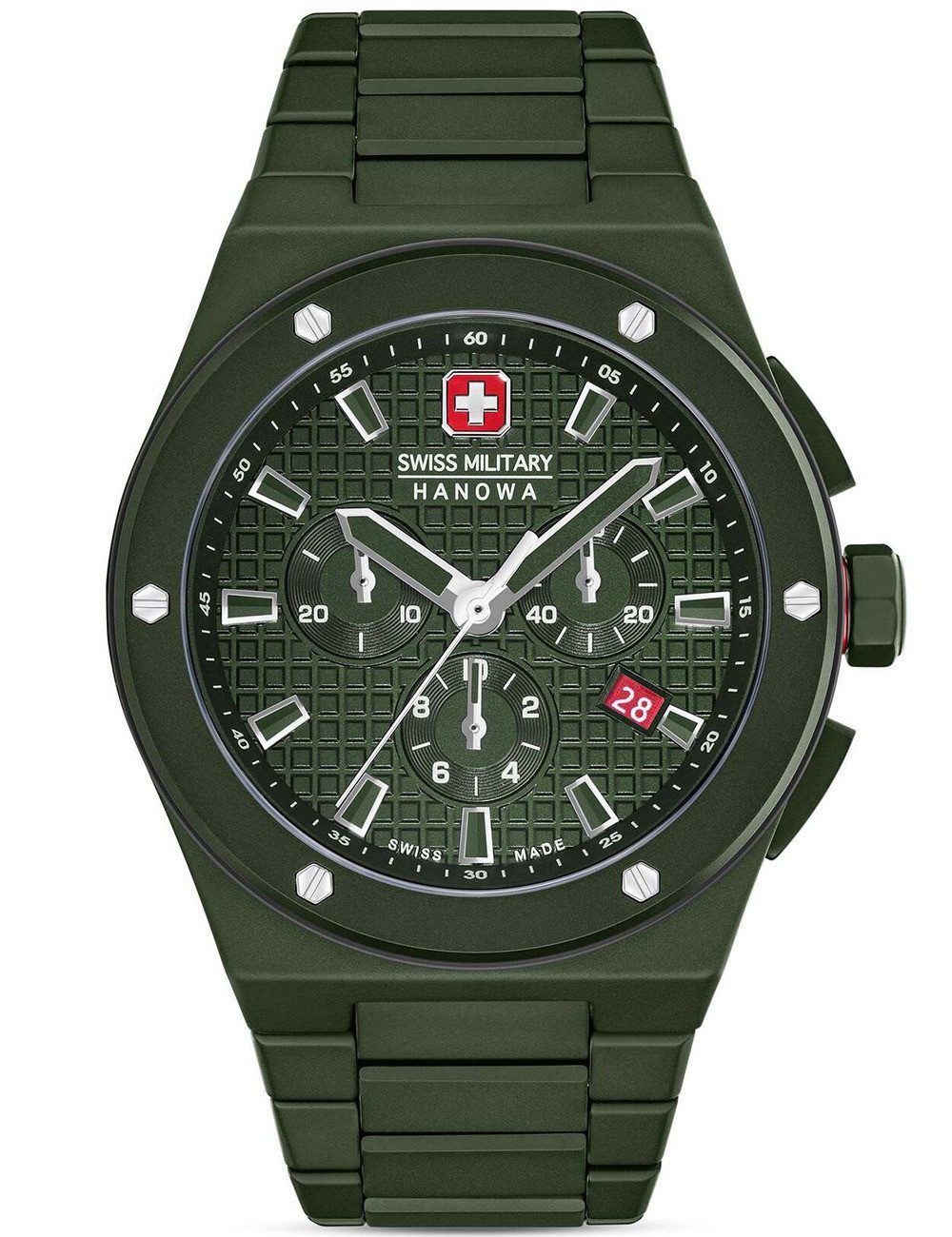 Swiss Military Hanowa Quarzuhr Swiss Military Hanowa SMWGI0002282 Herrenuhr Sidewinder Ceramic Chrono Swiss Military Hanowa SMWGI0002282 Herrenuhr Sidewinder Ceramic Chronograph 43mm 10ATM