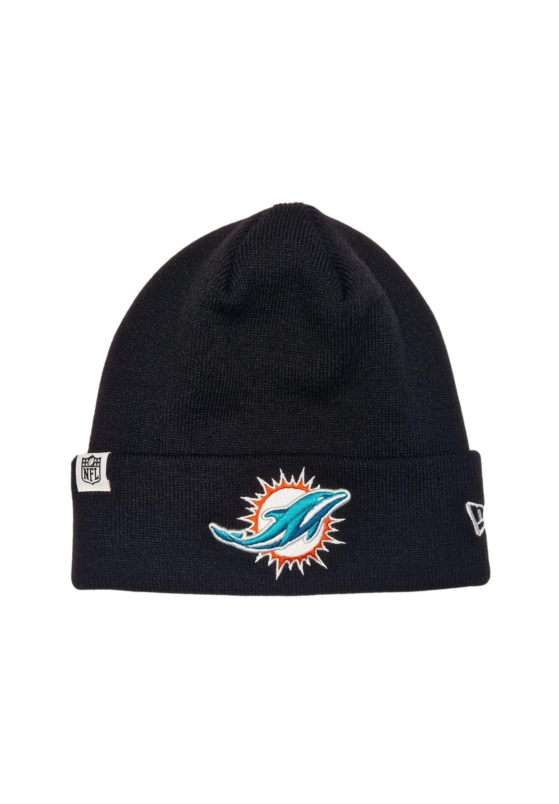 Beanie Miami Dolphins NFL Loop Label Knit Schwarz Beanie New Era